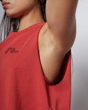 Low Logo Crop Tank - Red Clay