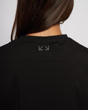 Low Logo Crop Tank - Black
