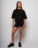 Apes Essentials Bold Crop Tshirt - Solid Black