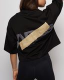 Apes Essentials Bold Crop Tshirt - Solid Black