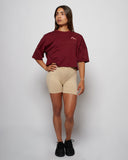 Apes Essentials Bold Crop Tshirt - Red Velvet