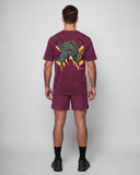 T-shirt Oversize Dragon Core Edit - Fuchsia Foncé