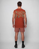 Big Logo Oversize Tank - Rust