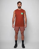 Big Logo Oversize Tank - Rust