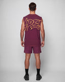 Big Logo Oversize Tank - Dark Fuchsia