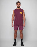 Big Logo Oversize Tank - Dark Fuchsia