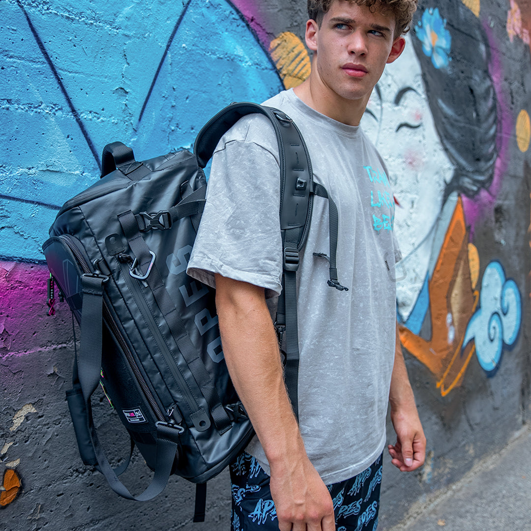 Monolithe - <tc>Apes Lab.</tc> Sac à dos & Sac de voyage 45 l. Noir/Gris