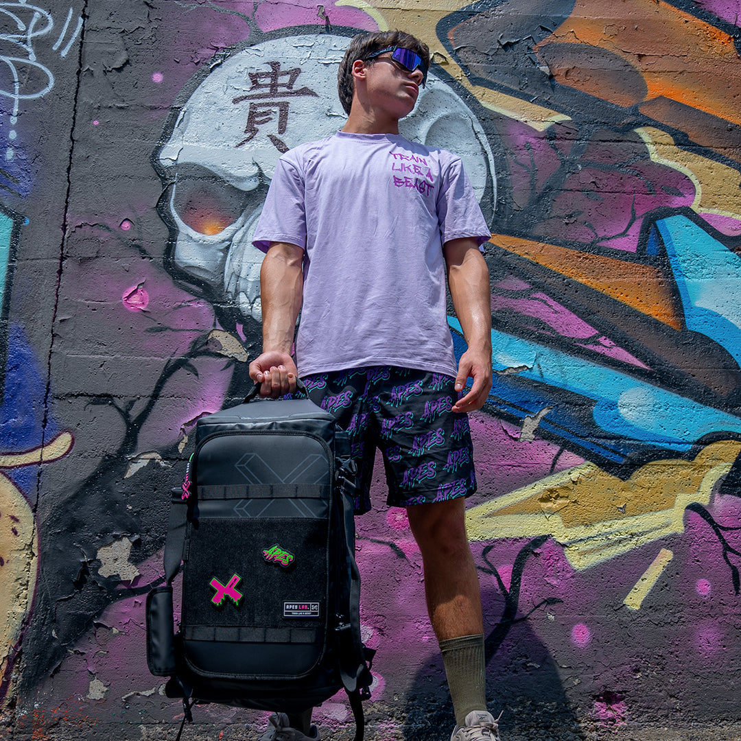 Monolithe - <tc>Apes Lab.</tc> Sac à dos & Sac de voyage 45 l. Noir/Gris