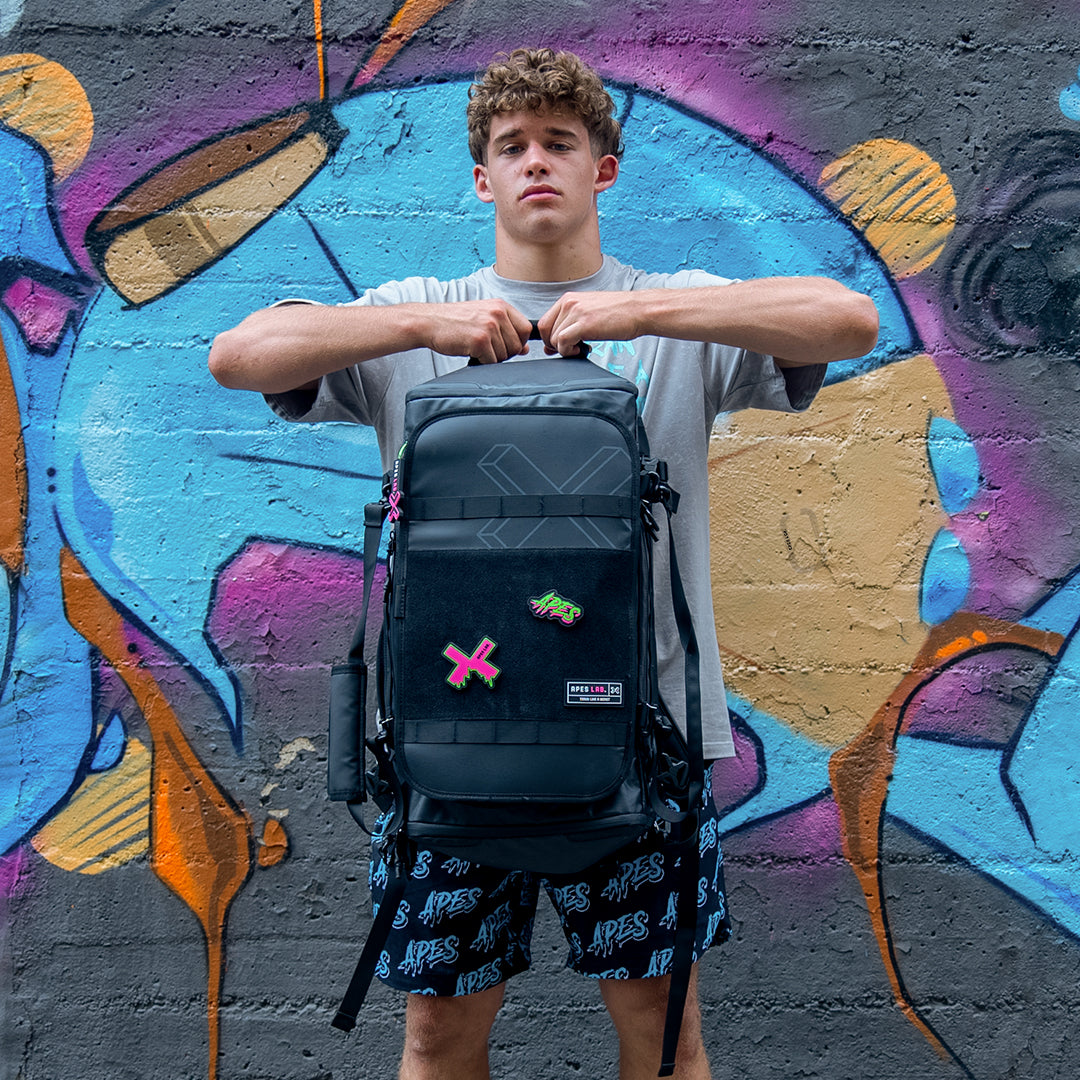 Monolithe - <tc>Apes Lab.</tc> Sac à dos & Sac de voyage 45 l. Noir/Gris
