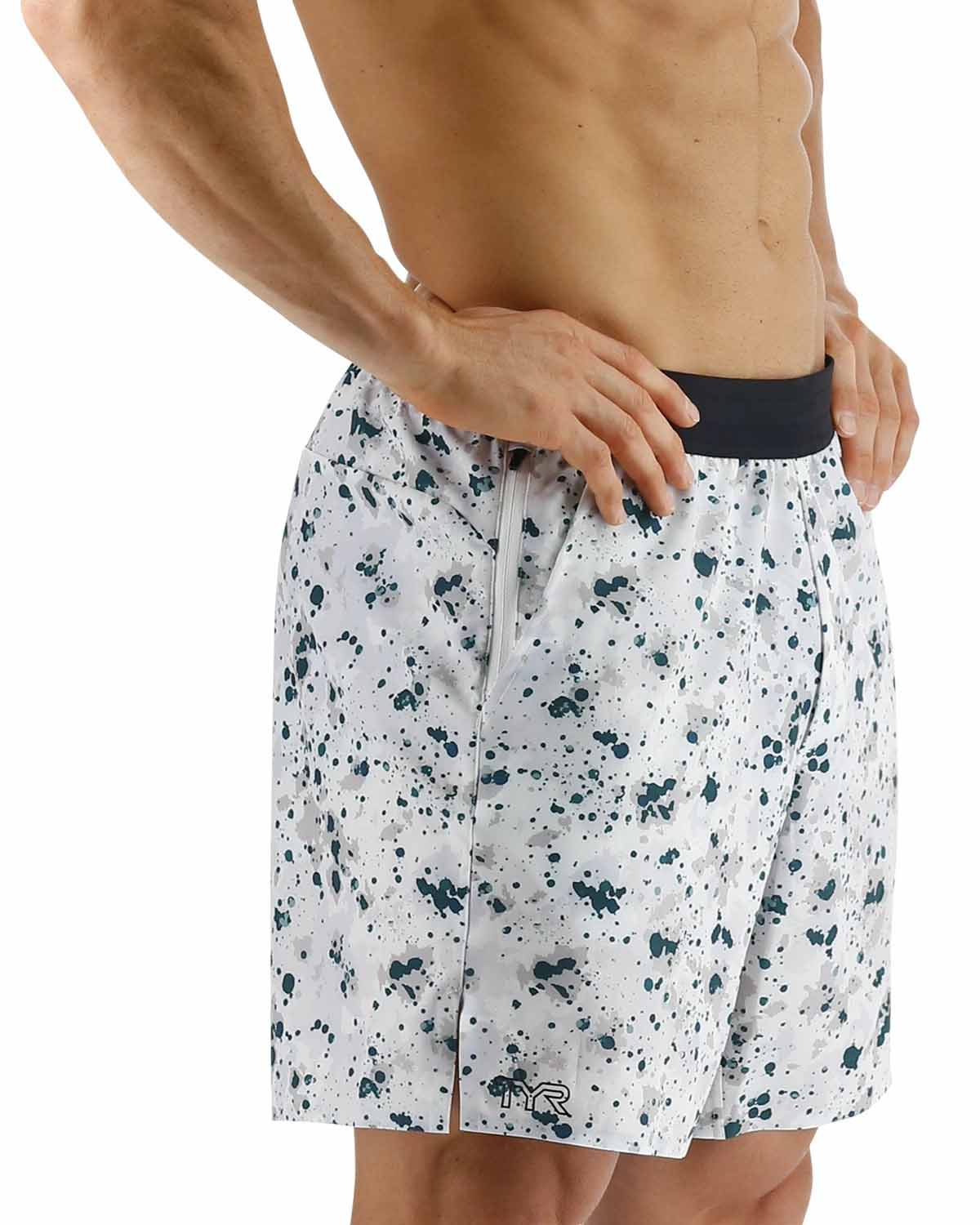 Pantalones cortos con logo grande Unbroken de 7" sin forro Hydrosphere - Fleck
