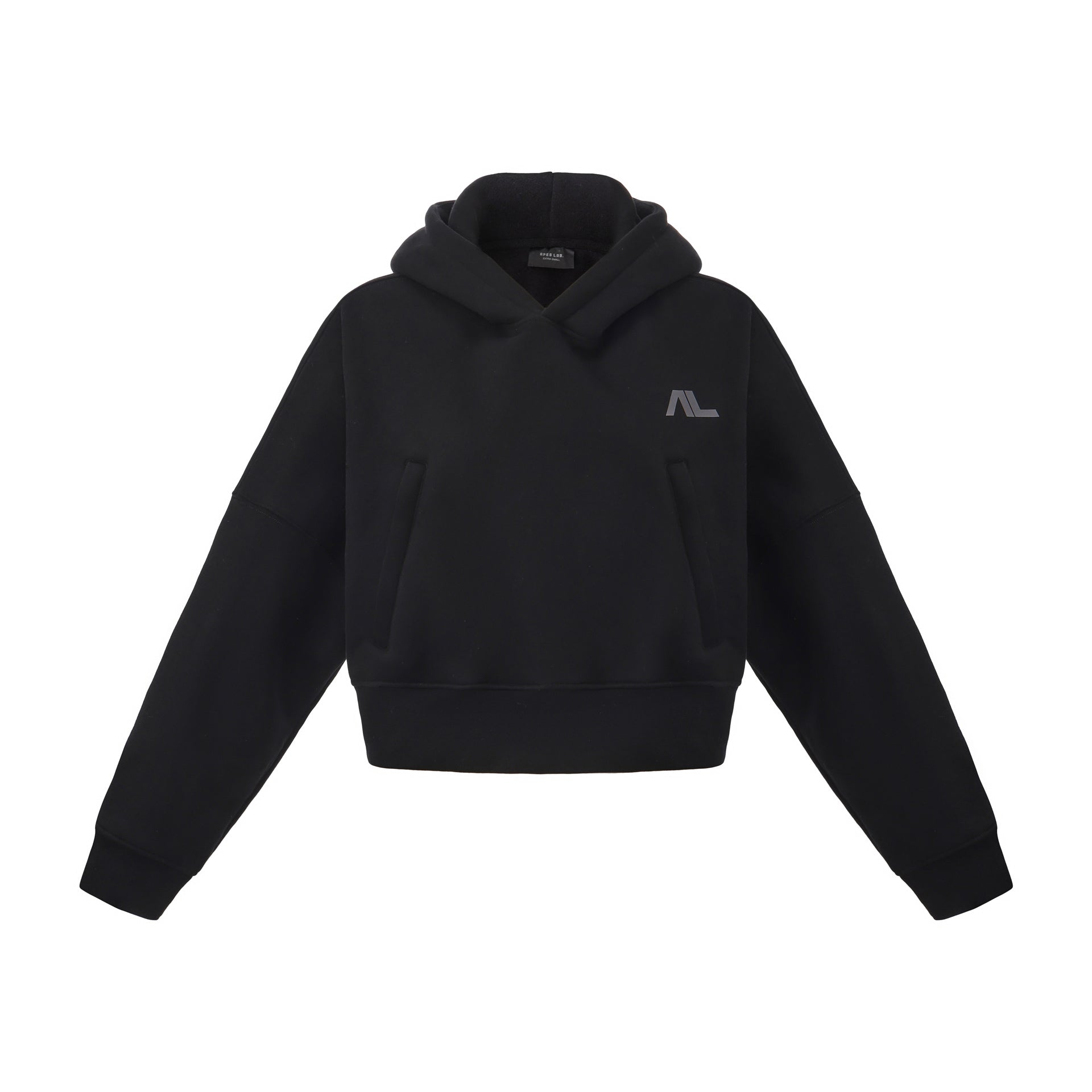 <tc>Apes</tc> Essentials - Sweat à capuche court oversize UNIT - Noir