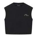 Low Logo Crop Tank - Black