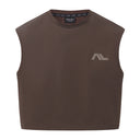 Low Logo Crop Tank - Coffee Bean