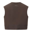 Low Logo Crop Tank - Coffee Bean