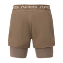 Pantalón corto híbrido 5'' 2 en 1 - Taupe