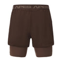 Pantalón Corto Híbrido 5" 2en1 - Marrón Chocolate
