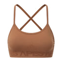 Seamless Cross Bra - Honey