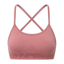 Seamless Cross Bra - Dusty Pink