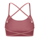 Seamless Cross Bra - Dusty Pink