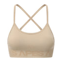Seamless Cross Bra - Bone White