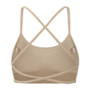 Seamless Cross Bra - Bone White