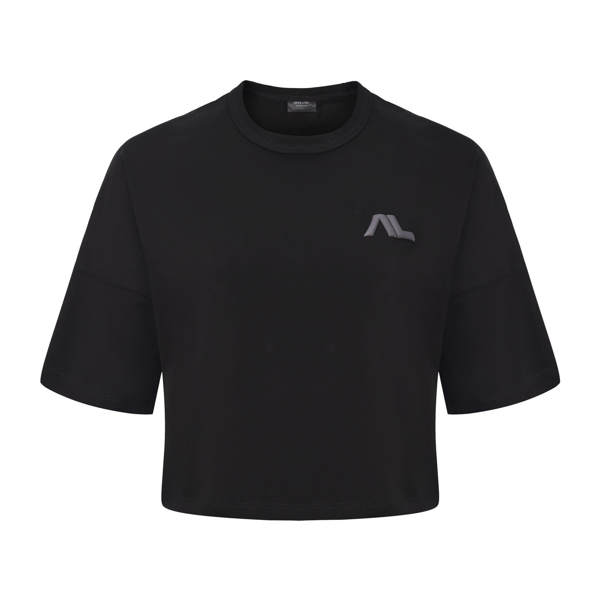 <tc>Apes</tc> Essentials – Bold Crop-T-Shirt – Schwarz