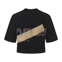 Apes Essentials Bold Crop Tshirt - Solid Black