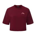 Apes Essentials Bold Crop Tshirt - Red Velvet