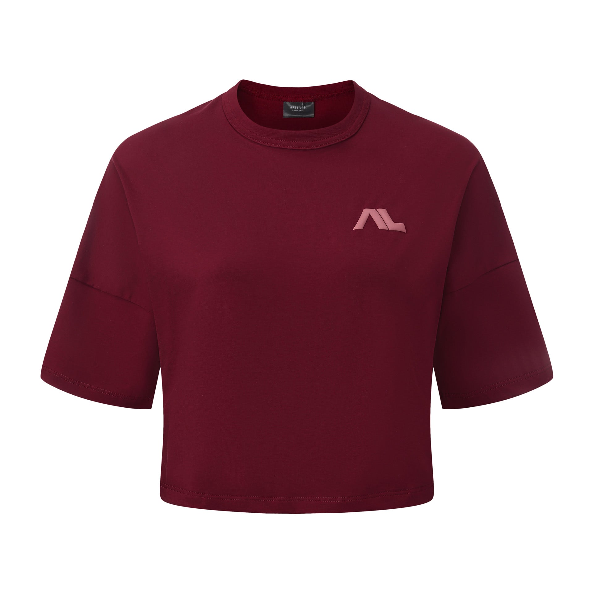 <tc>Apes</tc> Essentials – Bold Crop-T-Shirt – Roter Samt