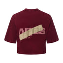 Apes Essentials Bold Crop Tshirt - Red Velvet