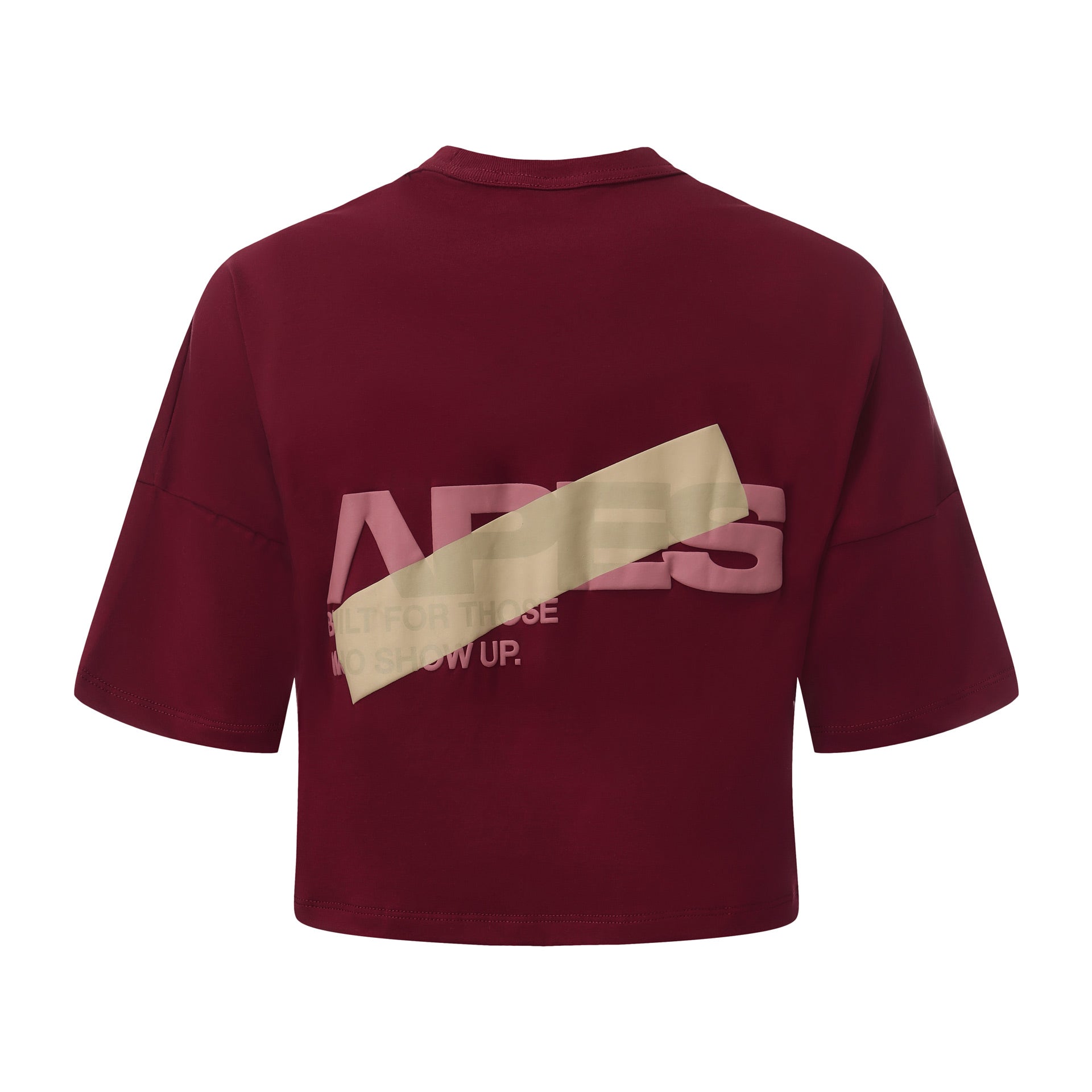 <tc>Apes</tc> Essentials – Bold Crop-T-Shirt – Roter Samt