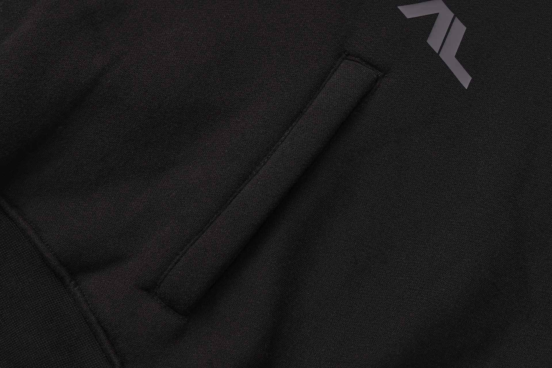 <tc>Apes</tc> Essentials - Sweat à capuche court oversize UNIT - Noir