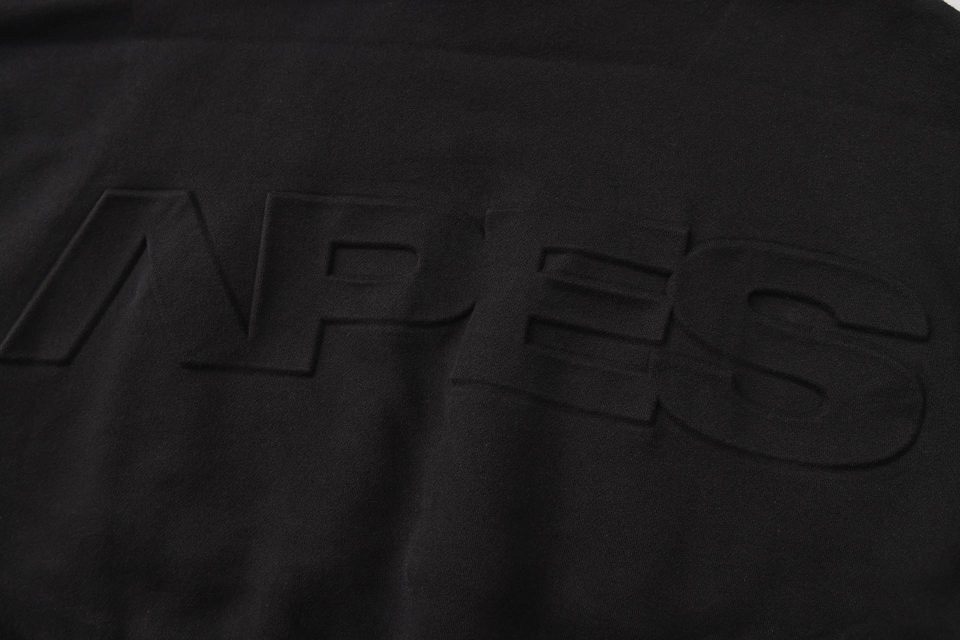 <tc>Apes</tc> Essentials - Sweat à capuche court oversize UNIT - Noir