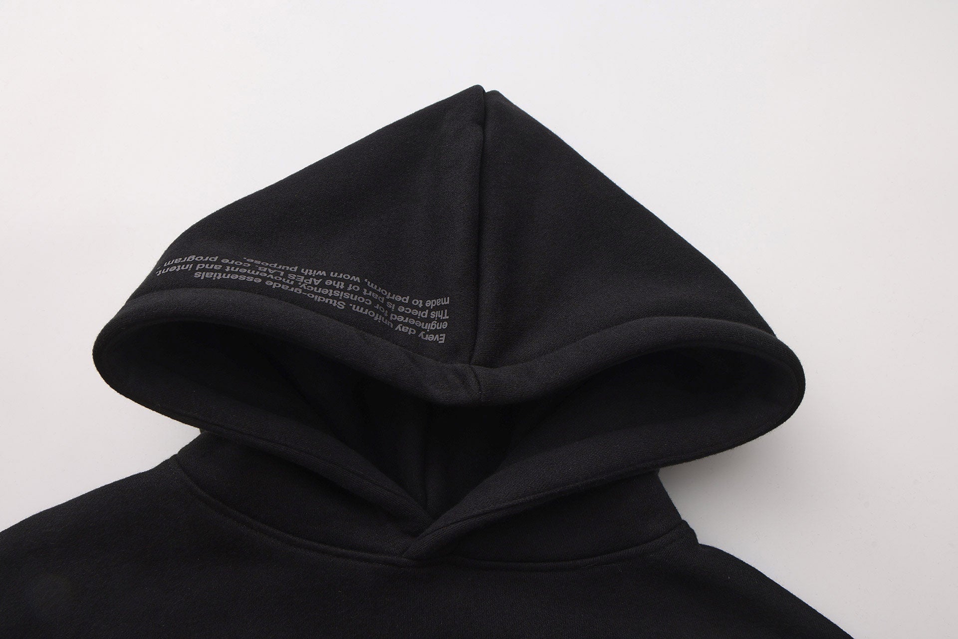<tc>Apes</tc> Essentials - Sweat à capuche court oversize UNIT - Noir