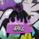 <tc>Apes</tc> Gorro con pompón - Llama morada