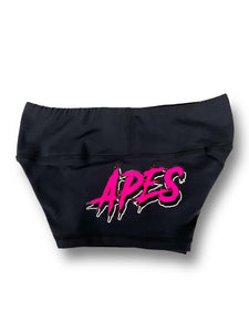 Booty Shorts Apes Lab. Solid Black