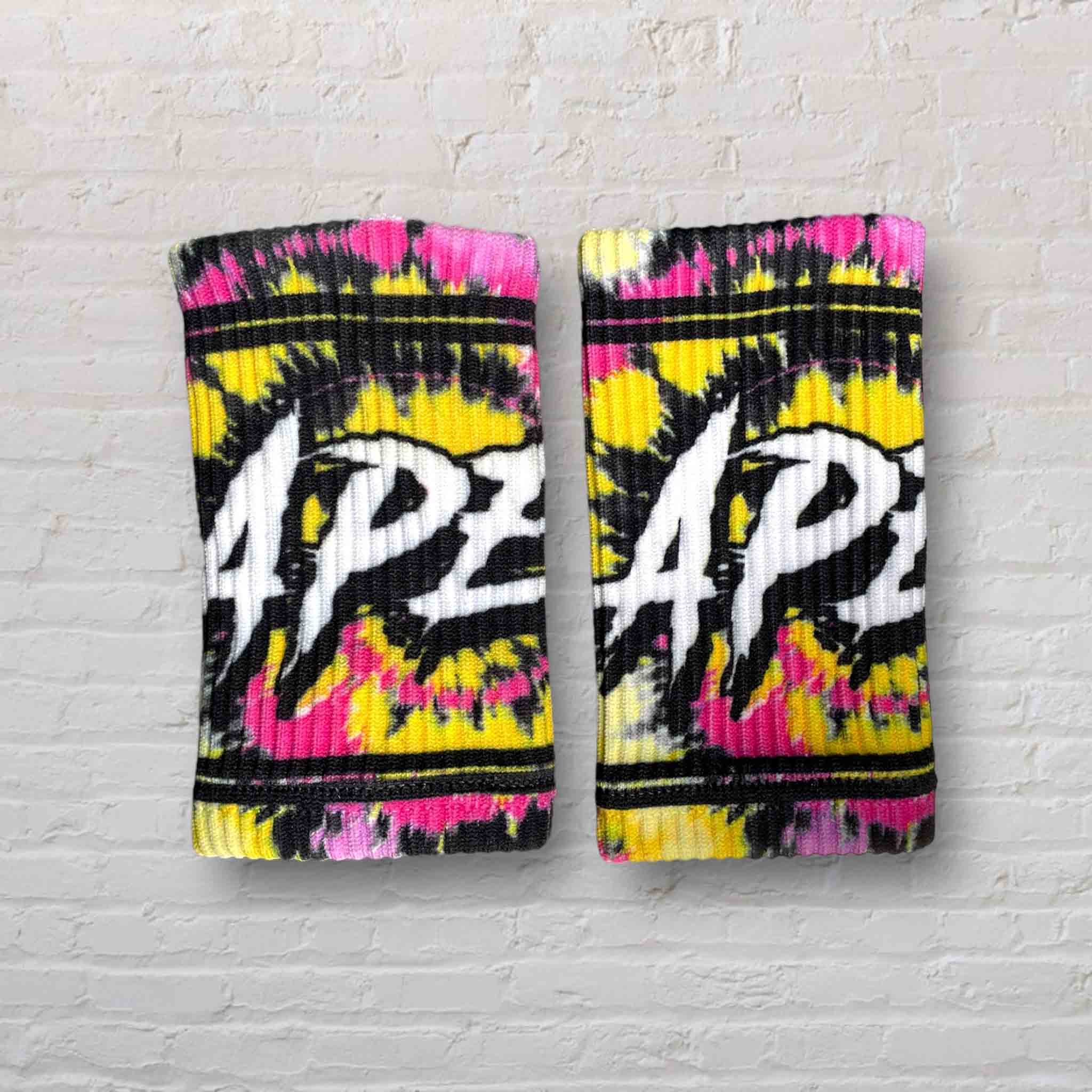 Apes Tie Dye Yellow/Pink cuffs