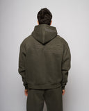 Apes Essentials UNIT Boxy Double Zip Hoodie - Dark Gray