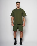 Apes Basics Short tissé léger - Vert armée