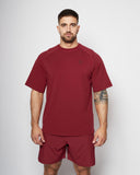 Apes Basics - Raglan Oversize T-shirt - Burgundy