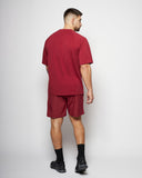 Apes Basics Camiseta oversize raglán - Burdeos