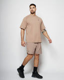 Apes Basics - Raglan Oversize T-shirt - Sand
