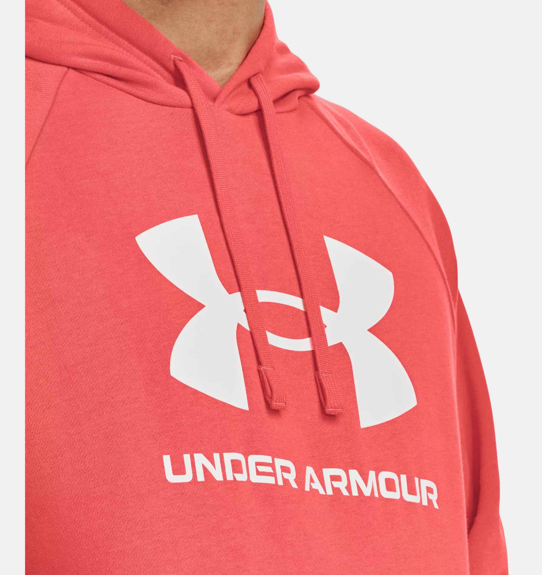 UA Rival Fleece Kapuzenpullover mit großem Logo