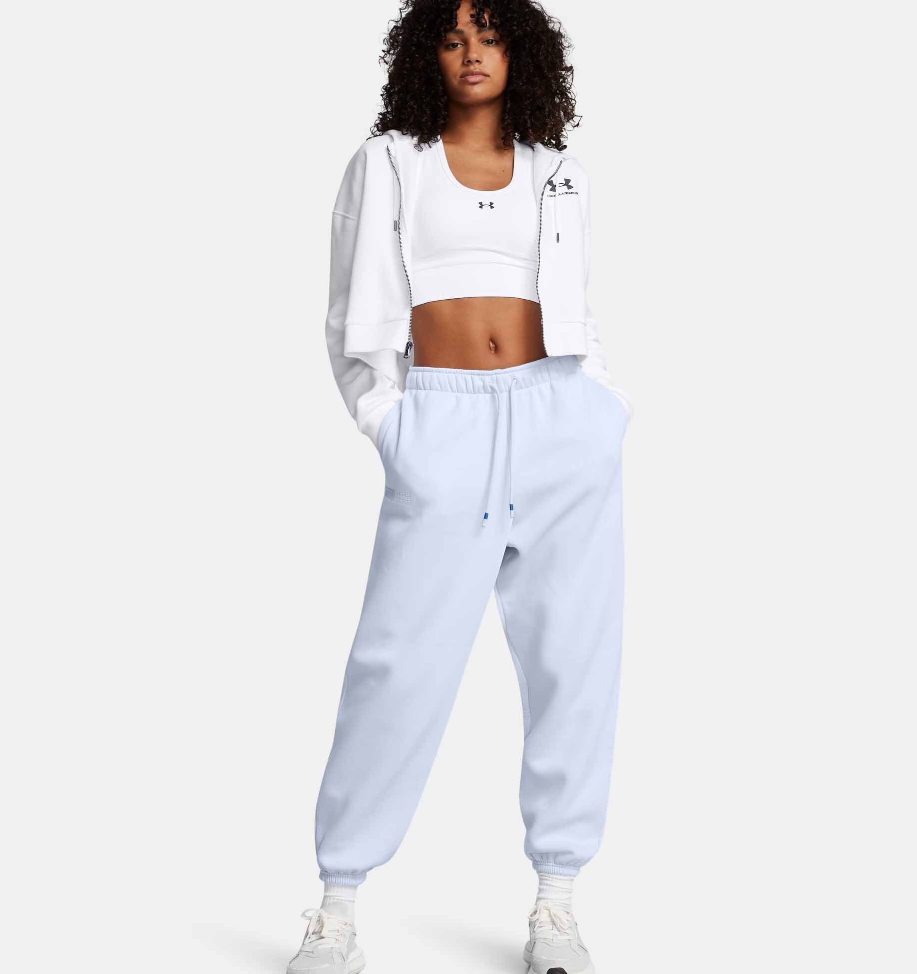 Pantaloni UA Icon Fleece Oversized Wordmark