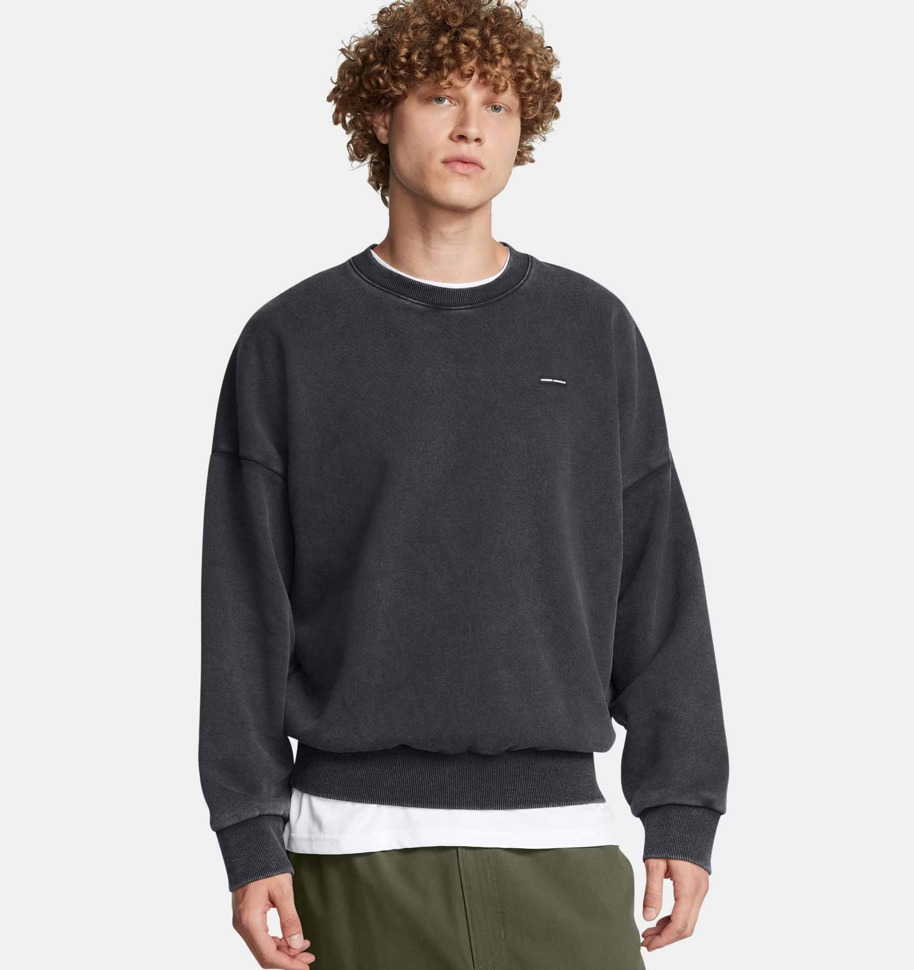 Felpa Oversize UA Icon Heavyweight Fleece Wash Crew