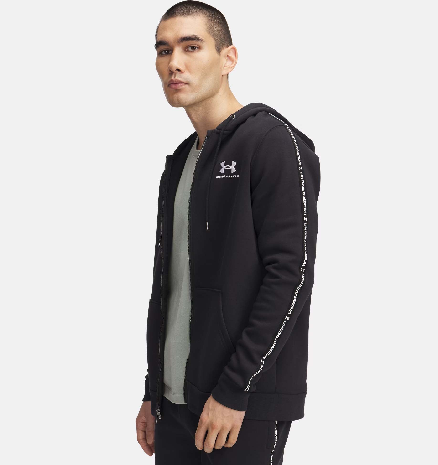 UA Icon Fleece Taping Full-Zip Hoodie