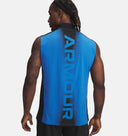 Camiseta sin mangas HeatGear con marca simulada