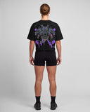 Hell Dog Core Edit Crop Oversize T-shirt - Black