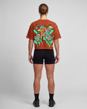 Phoenix Core Edit Crop Oversize T-shirt - Rust