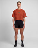 Phoenix Core Edit Crop Oversize T-shirt - Rust